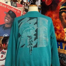 Vintage 90s Miami Dolphins Crewneck Sweatshirt NFL Football Teal Sz 2XL