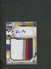 2024 Topps Inception Drake Maye Rookie Jumbo Relic Auto RC Patch Gold 11/15