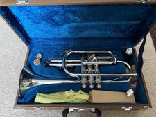 Yamaha silver cornet YCR231S + original case + extras