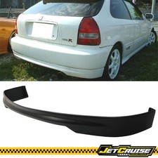 Fits 96-00 Honda Civic Ek Hatchback 3dr T-r Style Rear Bumper Lip Spoiler Pu