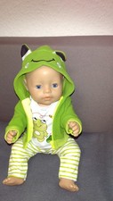 Baby Born Annabell 43cm Puppen Kleidung Frosch Set Outfit 3tlg Hose Shirt Jacke