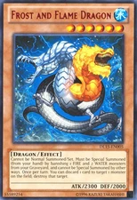 Yugioh! LP Frost and Flame Dragon - Red - DL15-EN005 - Rare - Unlimited Edition 