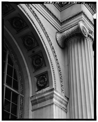 10. DETAIL, PUBLIC SQUARE ENTRANCE, ARCH ROSETTES - Terminal Tower Building,
