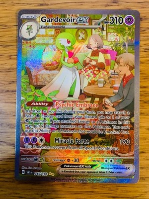 NM! Gardevoir ex (245/198) Scharlachrot & Violett Base Set SIR Pokemon Karte! SCHNELLER VERSAND!