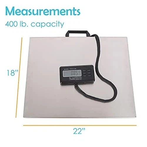 Digital Postal Scale, Extra Large Platform 22" x 18", Stainless Steel Top,