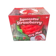 Jumbo Strawberry Squeeze Squishy Toy Stress Relief Fidget New In Box Sunny Days