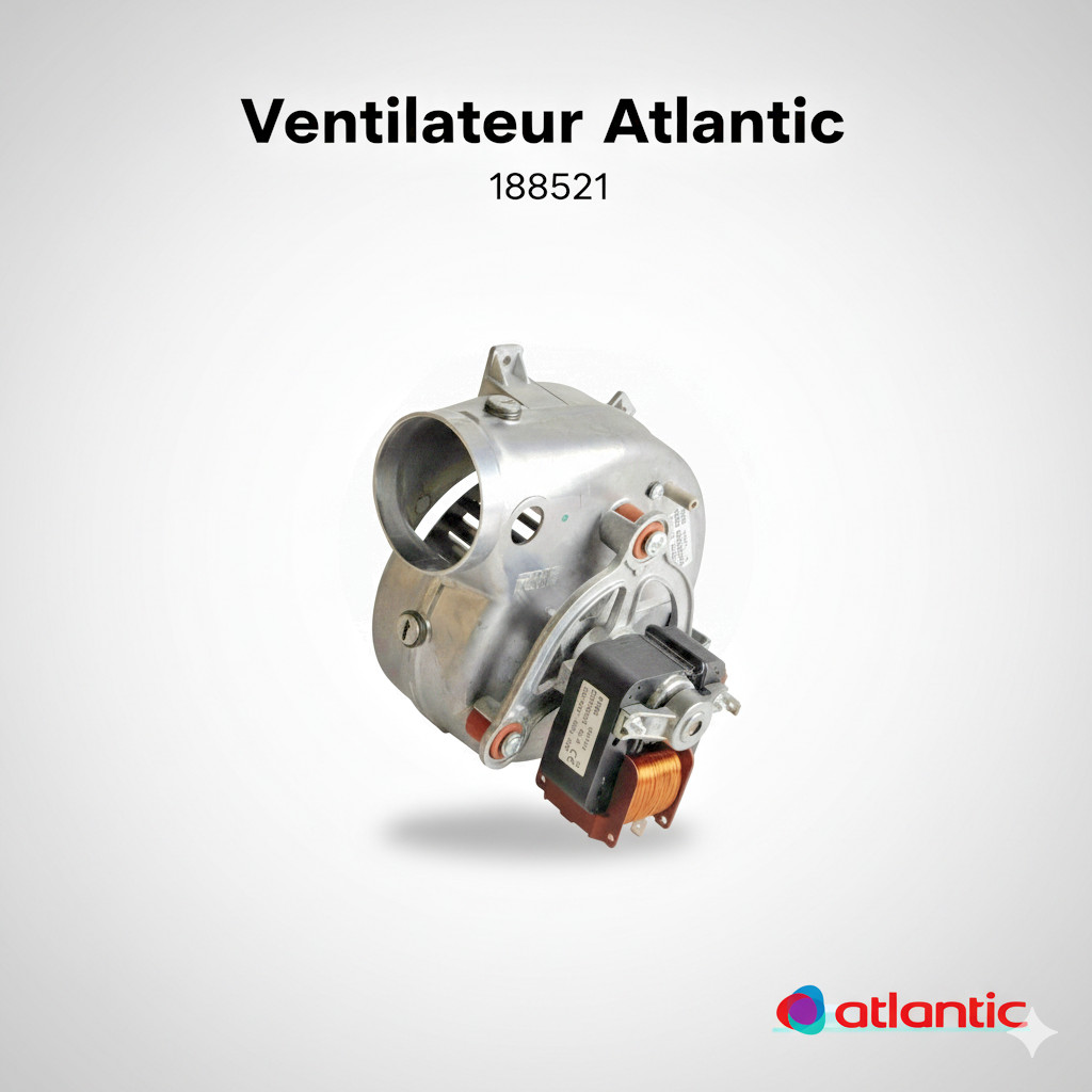 Ventilateur CIAO3124 Atlantic 188521 à haute endurance thermique pour chaudière