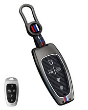 for Hyundai Key Fob Cover Case Metal Smart Key Holder Protector Compatible fo...