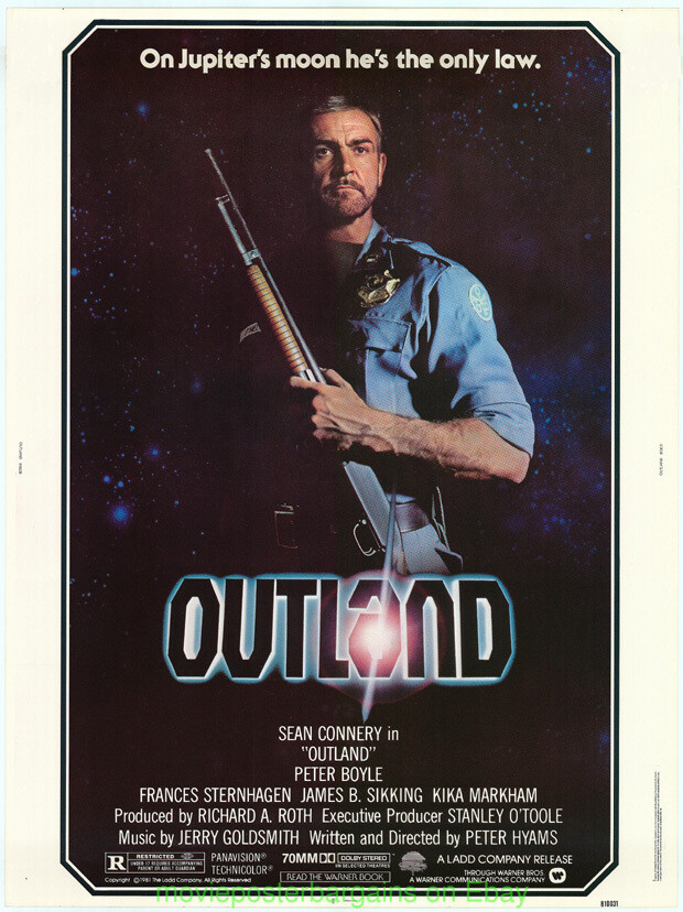 OUTLAND MOVIE POSTER SEAN CONNERY Very Rare Billboard 30 BY 40