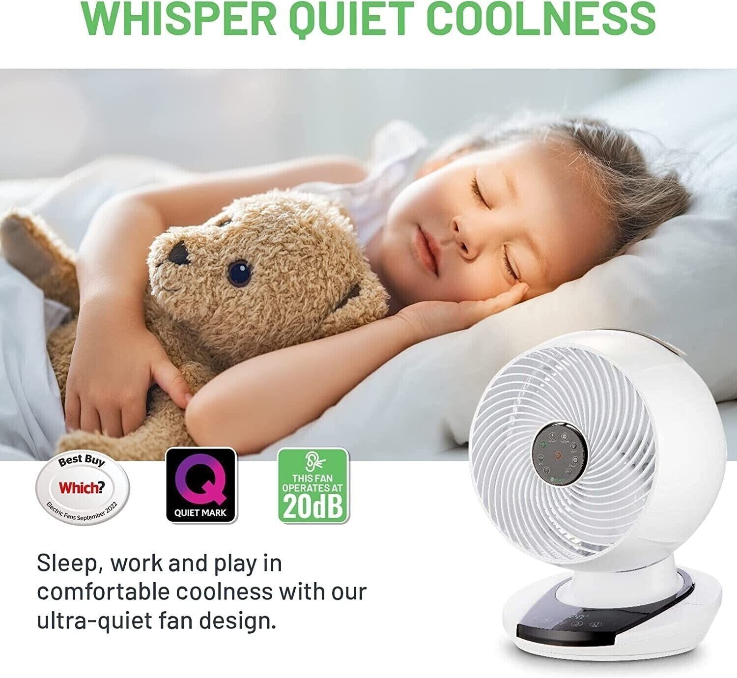 MEACOFAN 1056 AIR CIRCULATOR Super Quite Indoor Powerfull Fan, 12