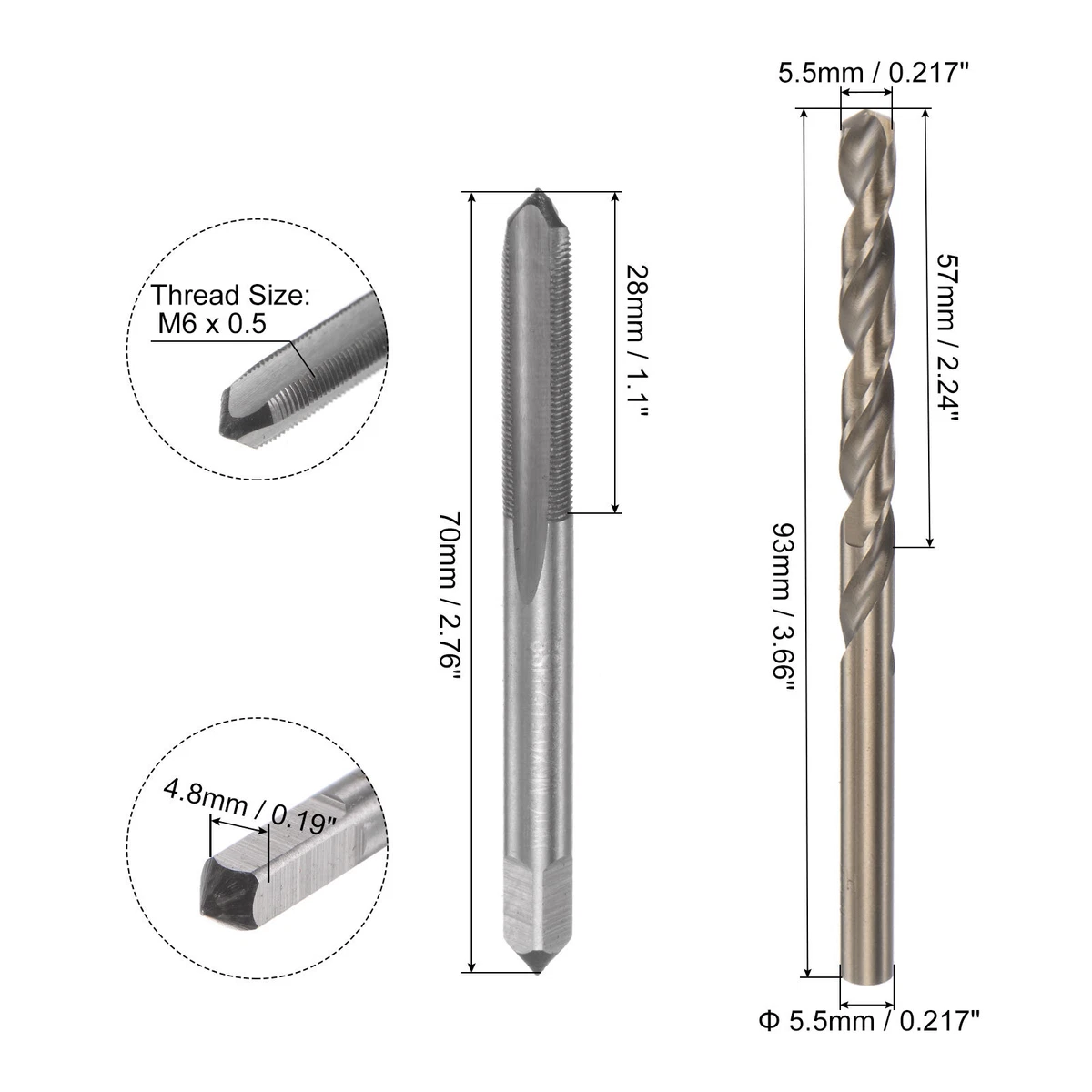 Drill bit for m6 tap deals