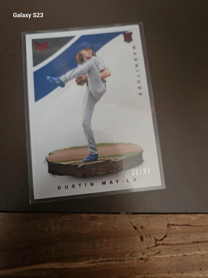 2020 Panini Chronicles - Magnitude Red #17 Dustin May /99 (RC) - Image 3 of 4