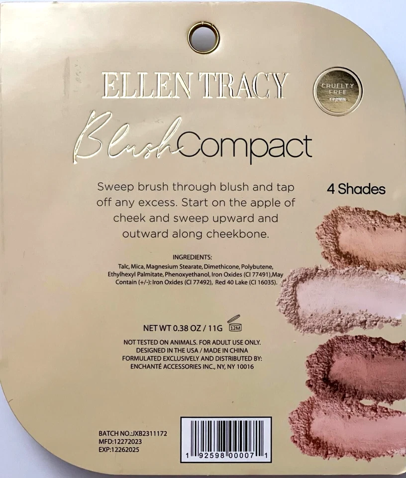 ELLEN TRACY Blush Compact Rosy Nudes Perfect Blend - Image 2 of 3