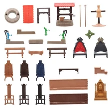 Playmobil Castle Fountain Chairs Throne Saddle Stand Bench Step Trough Select...