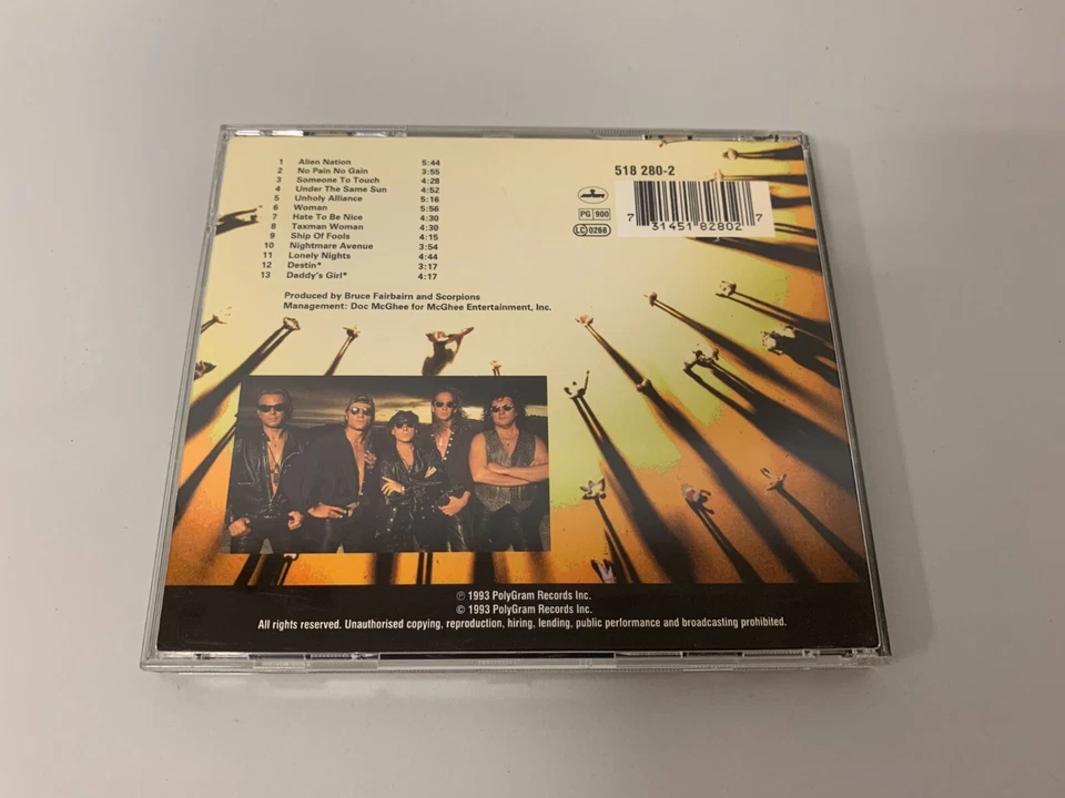 Scorpions – Face The Heat - 13 Track CD © 1993 - incl. Sticker: 2 Extra Tracks - Bild 3 von 3