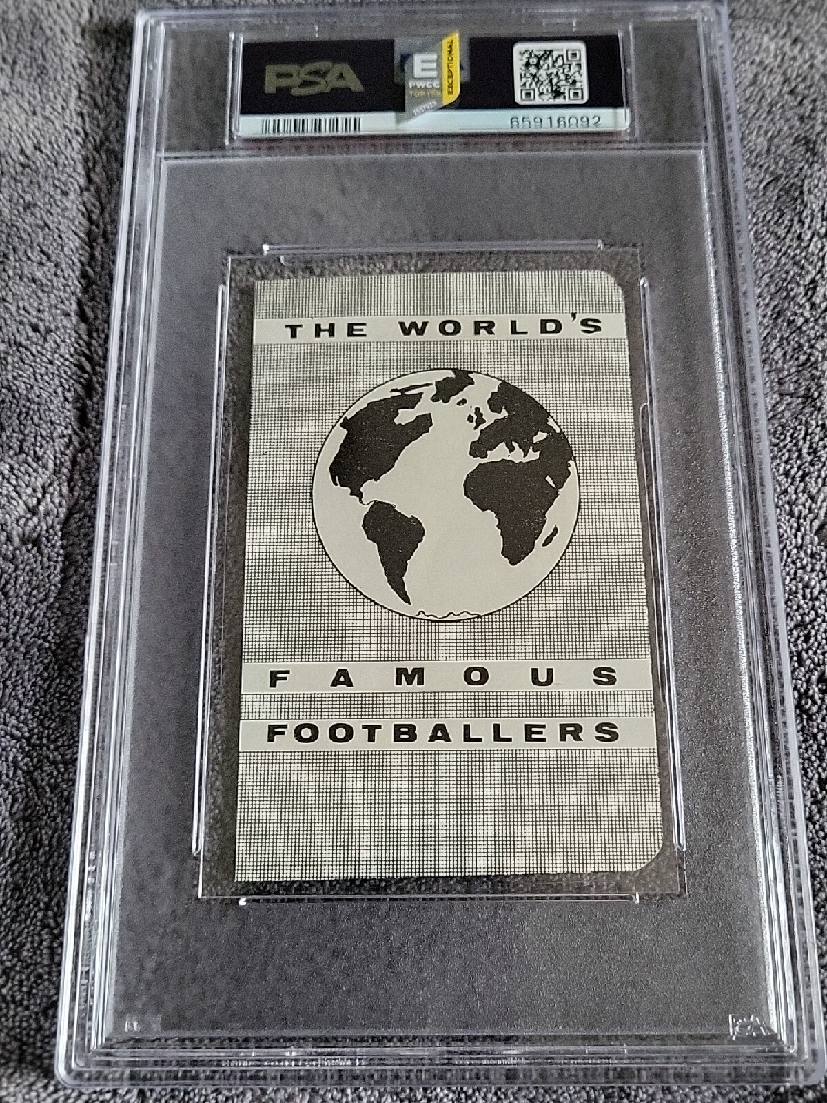 PELE 1963 H.B. Langman  ⚽️ Santos Brazil 🇧🇷 PSA 2++ Pop 1/1 CrAzY RaRe!!! view 2