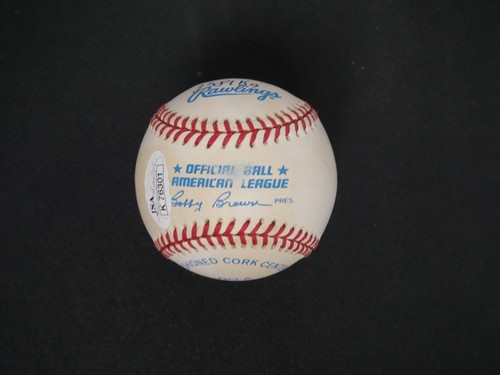 BOB FELLER SIGNED OFFICIAL AMERICAN LEAGUE BASEBALL WITH 4 INSCRIPTIONS JSA COA - Picture 6 of 6