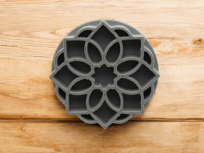 Mandala Clay Pottery Texture Stamp Accent Design 4