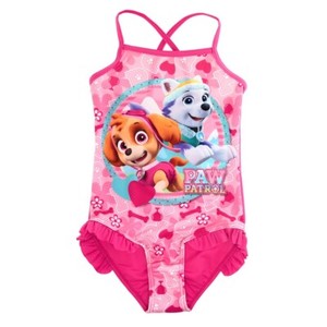Pat Patrouille Maillot de Bain Fille 1 pièce Rose