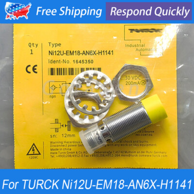 Sensore Di Prossimità Turck NI12U-EM18-AP6X-H1141, Nuovo E Pronto All'uso Per PLC