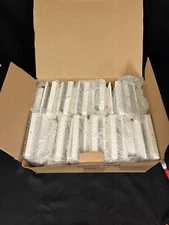 VOLISUN White Solar Powered Outdoor Waterproof Solar Post Light Pack Of 12