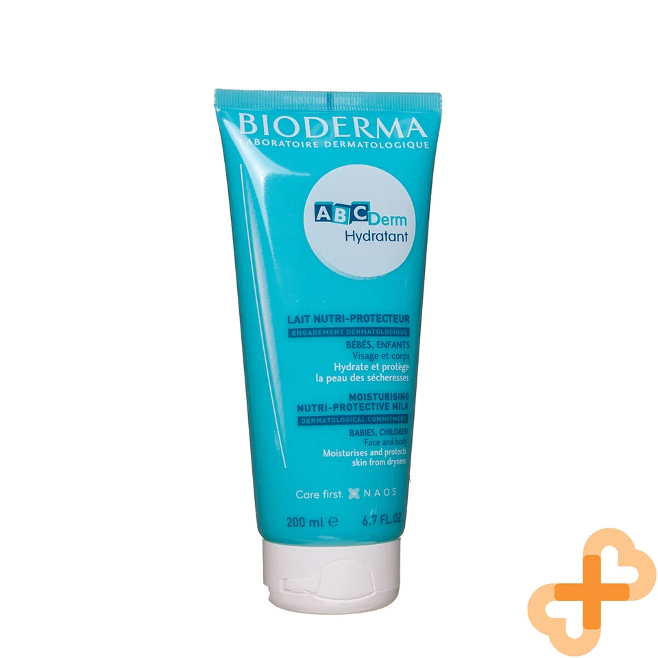Bioderma Abcderm Hydratant 200ml Feuchtigkeits Mildes Milch Care Babys Face Body - Bild 3 von 4