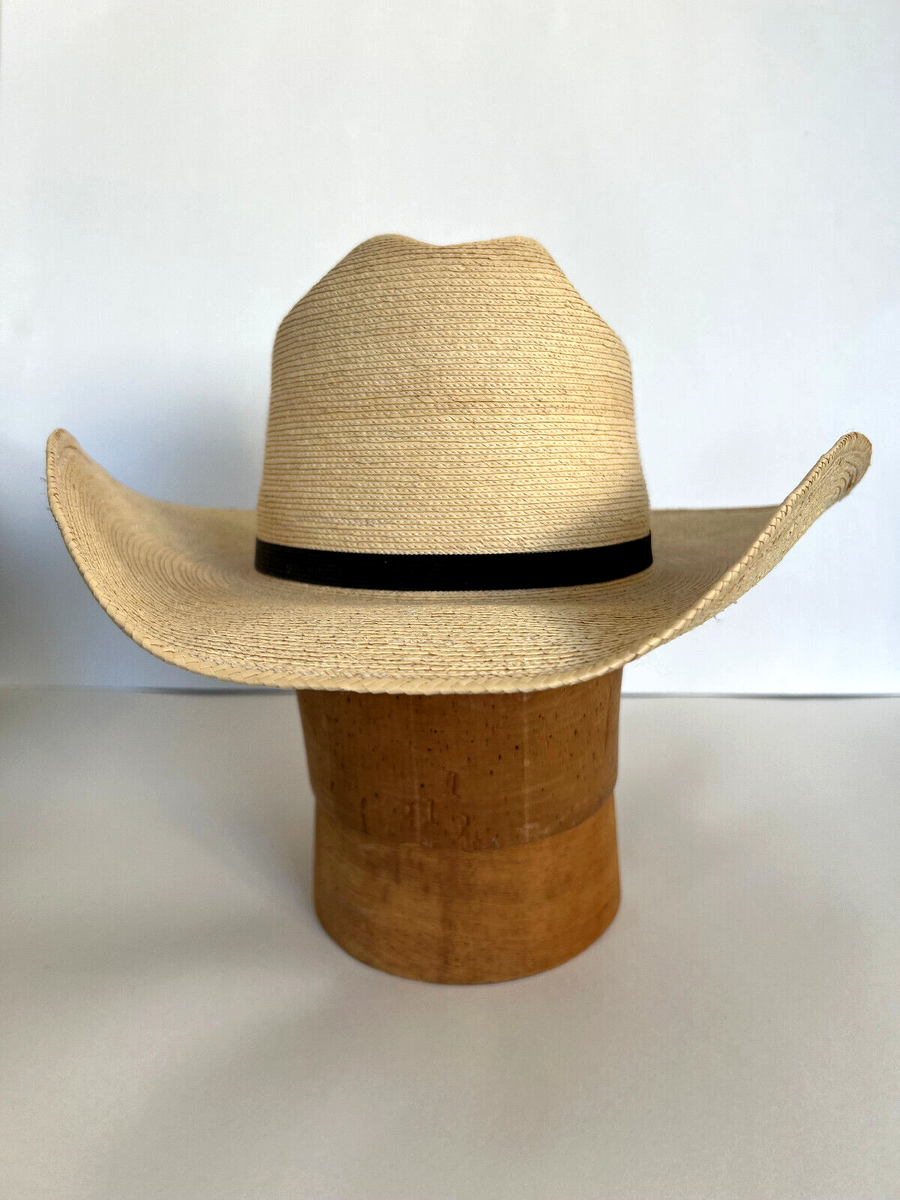 Vintage Sunbody Hats Straw Cowboy Hat Palm Leaves Guatemala  display picture 3