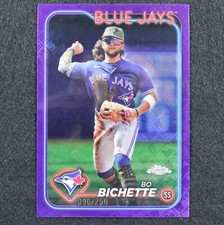 2024 Topps Chrome Logofractor - Bo Bichette - /250 - Purple Refractor