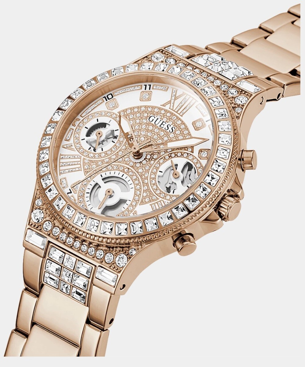 Guess‎ Moonlight Rose Gold Ladies Watch GW0320L3. Guess Moonlight Multi Function Diamonds White Dial Rose Gold  main image 3
