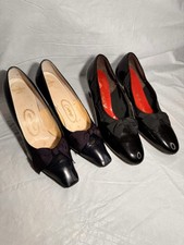 Paradise Kittens Selby Pumps Lot of 2 Black Leather Women's Shoes