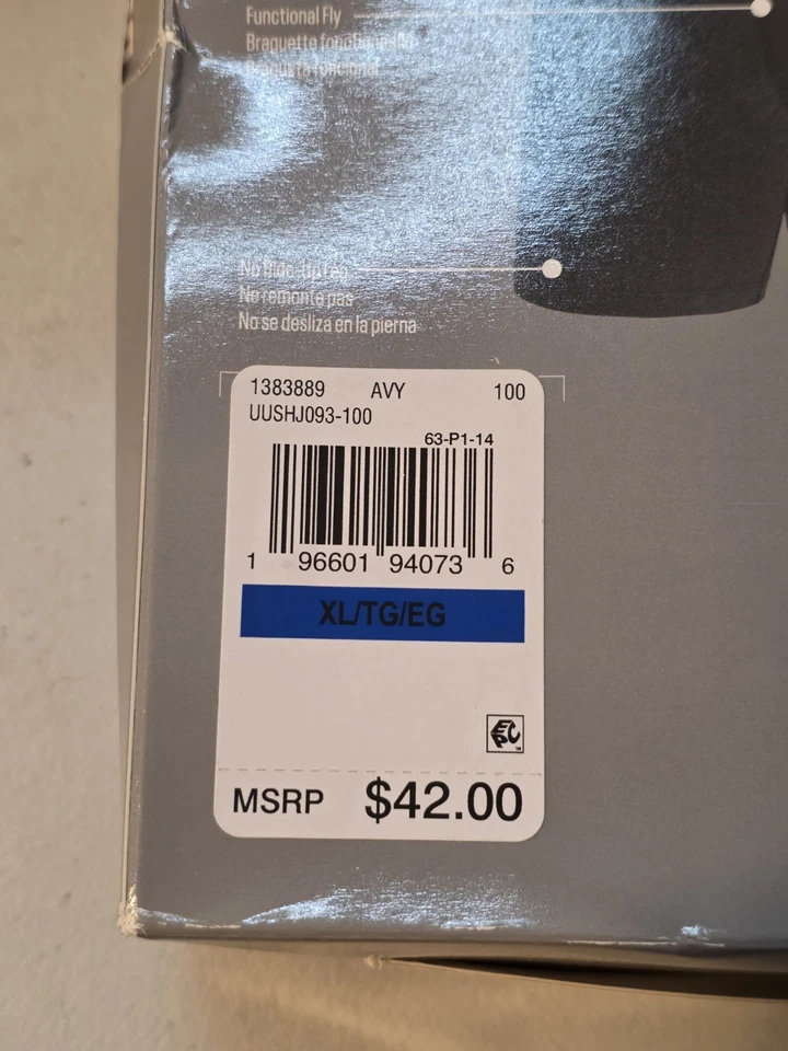 Boxer Under Armour UA Performance Algodão - Sólido 6 em 3 Pacote Branco Extra Grande GG - Imagem 3 de 4