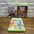 Guitar Hero II 2 Aerosmith & Band Hero Bundle (Microsoft Xbox 360) CIB Tested
