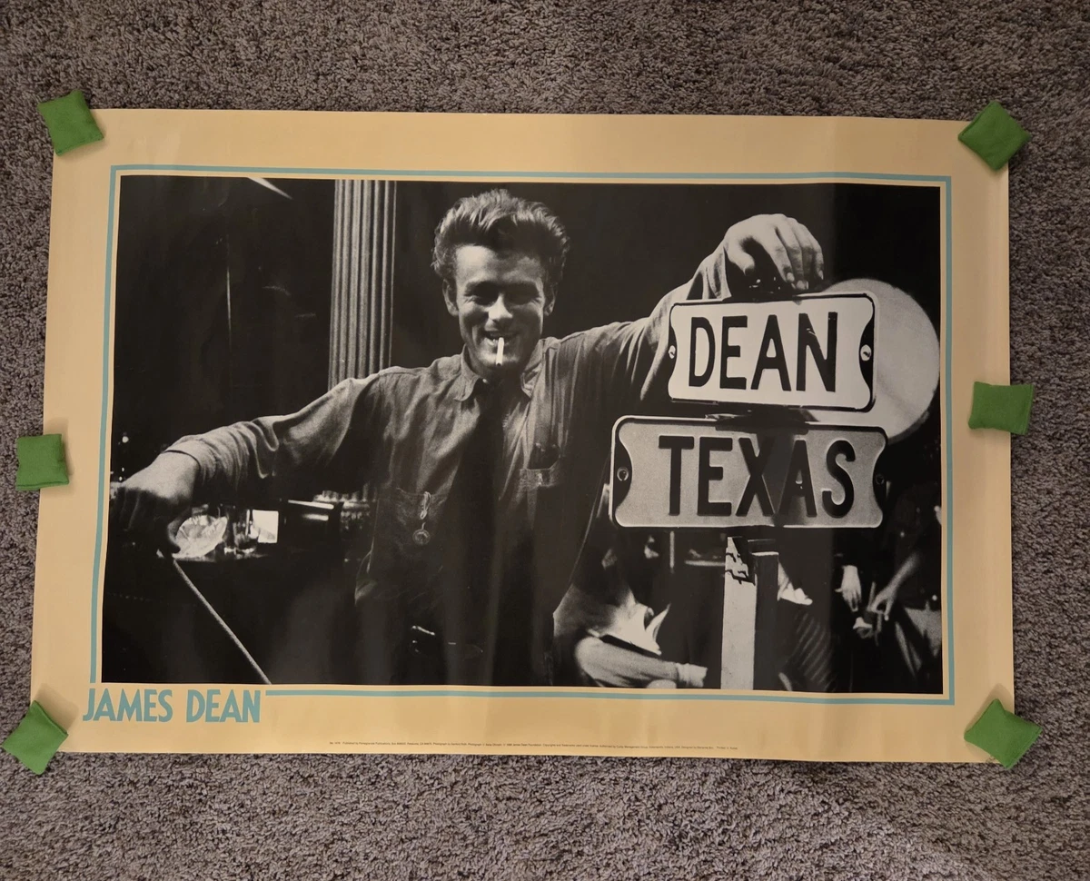 James Dean Expressionism Art Canvas Print for Living Room Bedroom Home Office Décor, Wall Art Picture Ready to Hang, 76x50 cm (30x20 Inch