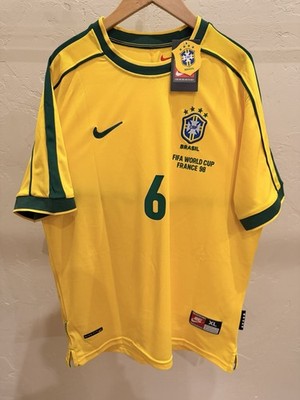 Roberto Carlos Brazil World Cup Final France 1998 Home Jersey