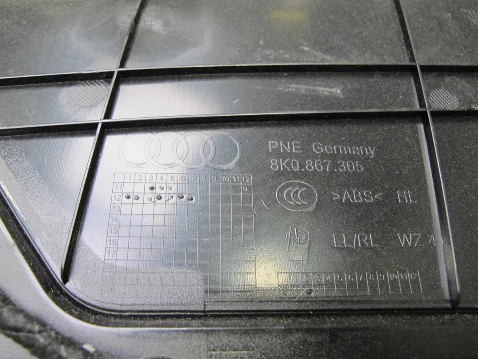 13-16 奥迪 B8 A4 S4 套装 2 后左右门内部装饰面板 原始设备制造商 — 第 3/4 张图片