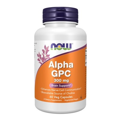 Now Foods Now Foods Alpha Gpc 300mg, 60 Veg Caps Pack of 2