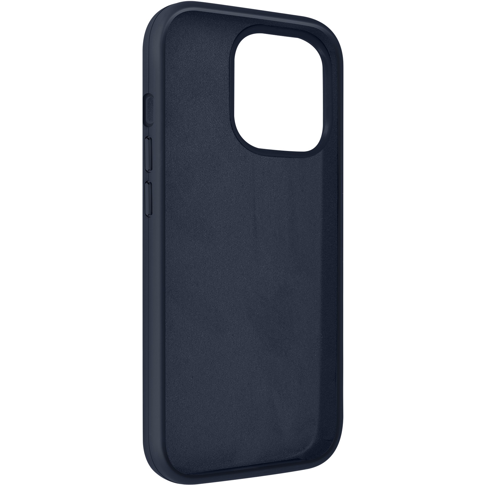 Coque iPhone 15 Pro Max Moxie en silicone noir avec doublure microfibre