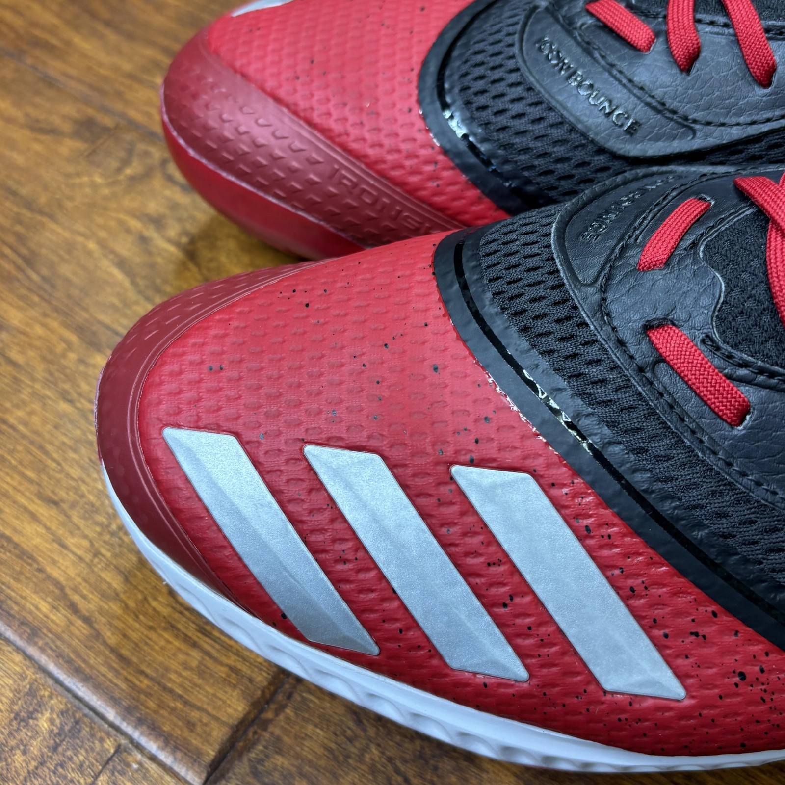 adidas Icon V Bounce Baseball Cleats Shoes Mens Size 16 Black Red Metal G28254 thumbnail 19