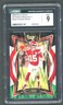 2024 Panini Select Patrick Mahomes II Black & Green Shock Prizm #33 CGC 9 Mint