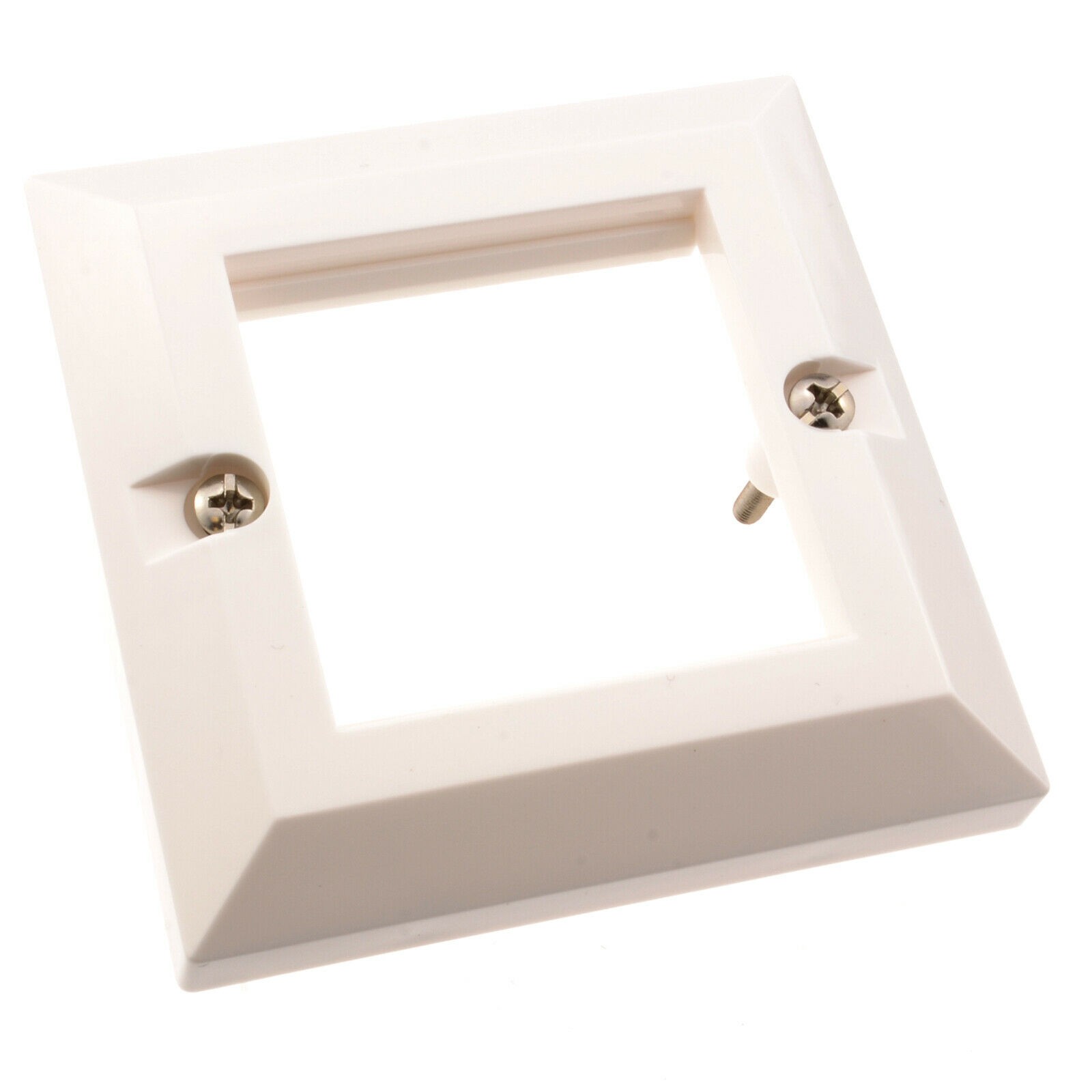 Wall Mount Faceplate 85 x 85mm Bevelled Single Gang for 2 x Modules