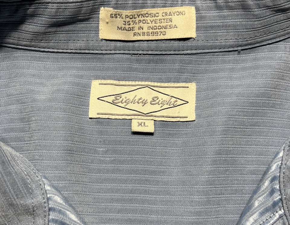 Preppy Polynosic Golf Mens Size XL Collared Island Style Shirt Button Down SOFT! - Image 3 of 4