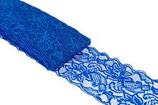 10 Yards 3 Inch Wide Elastic Lace Trim Floral Pattern Lace Ribbon for Garment,Cr