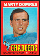 1971 TOPPS #66 MARTY DOMRES San Diego Chargers NFL football card EX/MT+