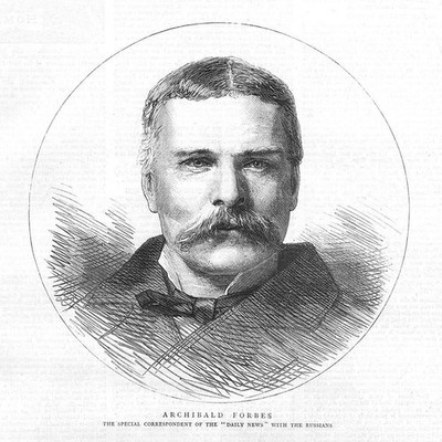 Archibald Forbes Daily News Correspondent - Antiker Druck 1877