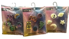 uniquely you jibbitz crocs charms set Of 3 Stars, Neon Dude Bro New