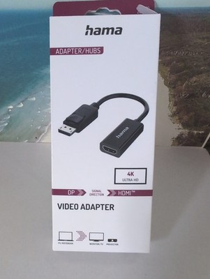 Hama Displayport to HDMI Adapter 4K Ultra HD Video Cable Adapter