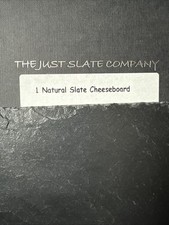 THE JUST SLATE COMPANY - Natural Slate Cheese Board Excellent Condition