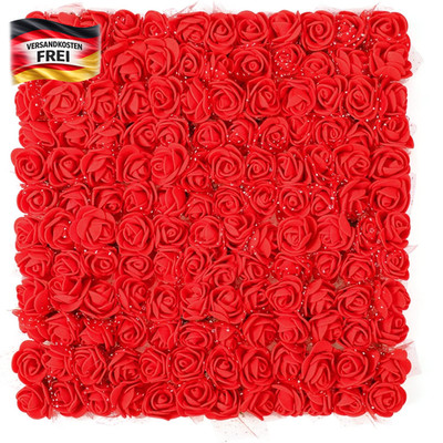 Mini Kunstblumen Set für Basteln Hochzeiten & Dekoration, 144 Stück
