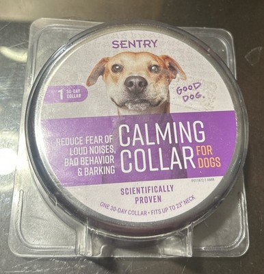 Sentry Dog Care Calming Anxiety Collar 1 Month 30 Day Supply For Dogs NEW