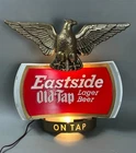 VTG 1962 Eastside Old Tap Lager Beer Eagle Motion Sign Pabst Brewing WORKS
